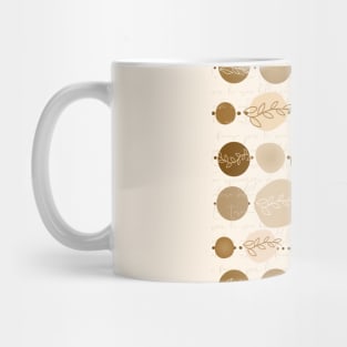 abstract circles pattern soft brown Mug